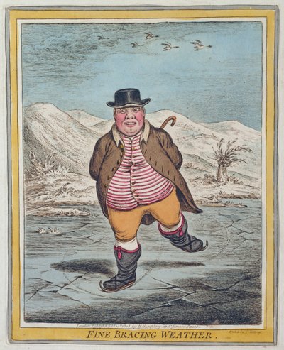 Feines, belebendes Wetter, veröffentlicht von Hannah Humphrey im Jahr 1808 von James Gillray