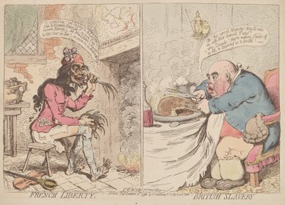 Französische Freiheit und britische Sklaverei von James Gillray
