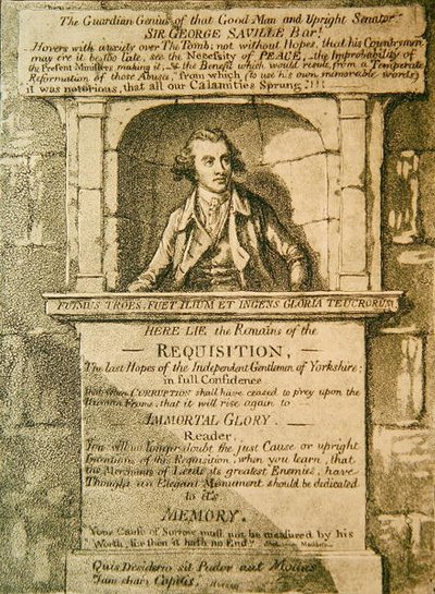 Hier liegen die Überreste der Requisition von James Gillray
