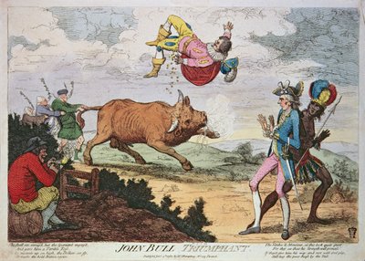 John Bull triumphiert, veröffentlicht von William Humphrey, 4. Januar 1780 von James Gillray