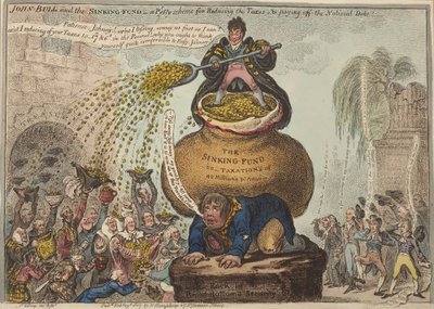 John Bull und der Sinking Fund von James Gillray