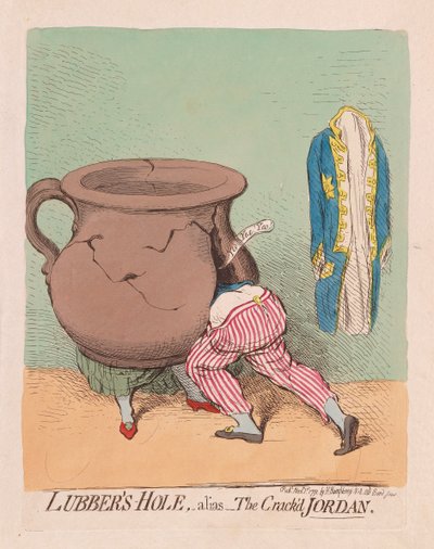 Lubbers Hole, alias The Crackd Jordan von James Gillray