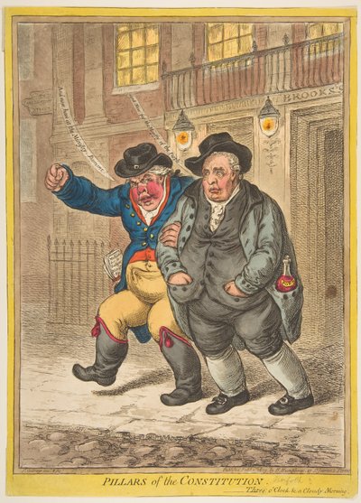 Säulen der Verfassung, 1. Februar 1809 von James Gillray