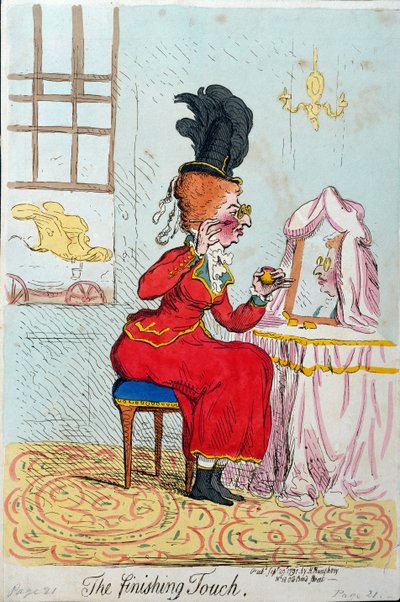 Der letzte Schliff, veröffentlicht von Hannah Humphrey 1791 von James Gillray