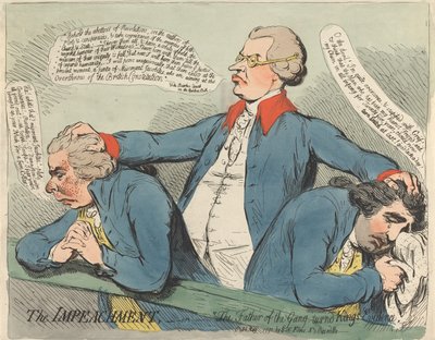 Das Amtsenthebungsverfahren - oder „Der Vater der Bande wird zum Kronzeugen“ von James Gillray