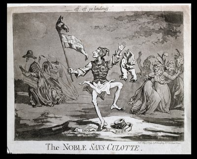 Der edle Sansculotte, veröffentlicht von Hannah Humphrey im Jahr 1794 von James Gillray