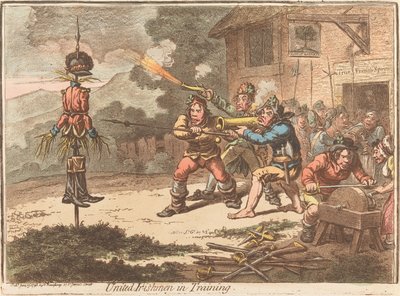 Vereinigte Iren im Training von James Gillray