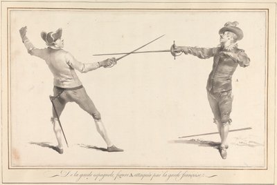De la Garde Espagnole, Figur A angegriffen von der Garde Françoise von James Gwin