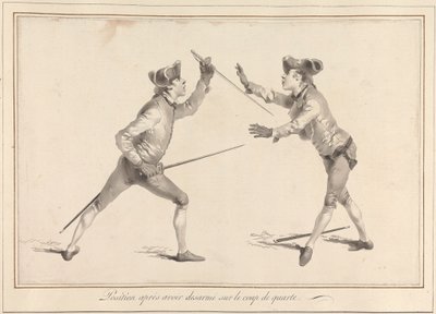 Position nach dem Entwaffnen beim Quartstoß von James Gwin