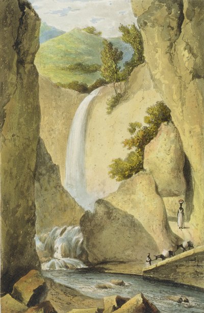 Wasserfall an der Windward Road in der Nähe von Kingston, aus 