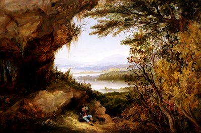 Szene am Hudson Rip Van Winkle, 1845 von James Hamilton