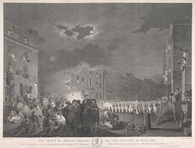 Der Aufruhr in der Broad Street am siebten Juni 1780 von James Heath