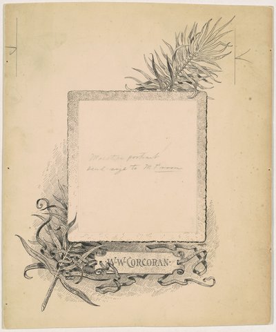 Frontispiz, Porträt von W. W. Corcoran von James Henry Moser