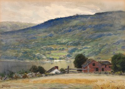 Hügel und See von James Henry Moser