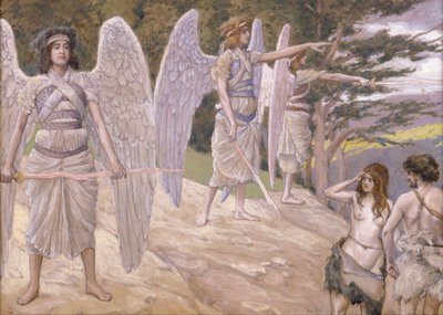 Adam und Eva aus dem Paradies vertrieben, 1896-1902 von James Jacques Joseph Tissot