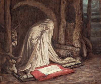 Geburt unseres Herrn Jesus Christus, Illustration für Das Leben Christi, ca. 1886-94 von James Jacques Joseph Tissot