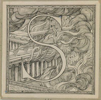 Großbuchstabe S, Illustration aus Das Leben unseres Herrn Jesus Christus von James Jacques Joseph Tissot