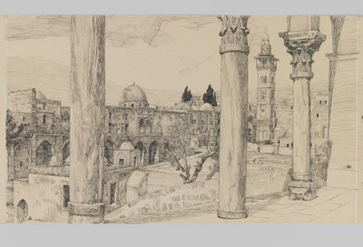 Esplanade des Haram, Illustration aus Das Leben unseres Herrn Jesus Christus von James Jacques Joseph Tissot