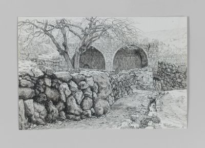 Brunnen der Jungfrau in Ain-Karim, Illustration aus Das Leben unseres Herrn Jesus Christus von James Jacques Joseph Tissot