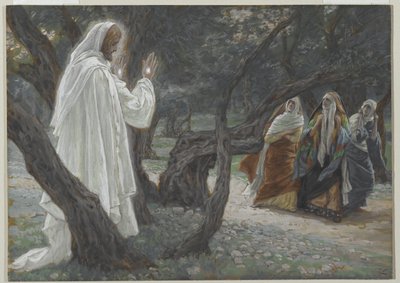 Jesus erscheint den heiligen Frauen, Illustration aus Das Leben unseres Herrn Jesus Christus, 1886-94 von James Jacques Joseph Tissot