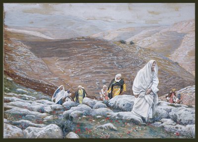 Jesus geht hinauf nach Jerusalem, Illustration für Das Leben Christi, ca. 1886-94 von James Jacques Joseph Tissot