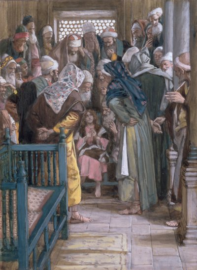 Jesus unter den Ärzten, Illustration für Das Leben Christi, ca. 1886-96 von James Jacques Joseph Tissot