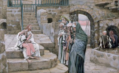 Jesus und das kleine Kind, Illustration für Das Leben Christi von James Jacques Joseph Tissot