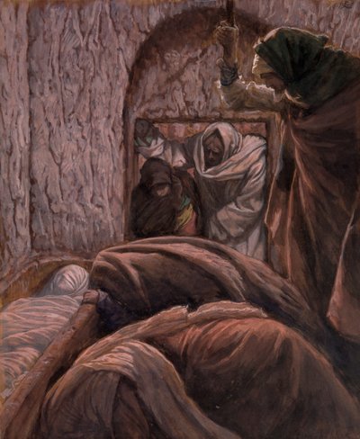 Jesus im Grab, Illustration für Das Leben Christi von James Jacques Joseph Tissot