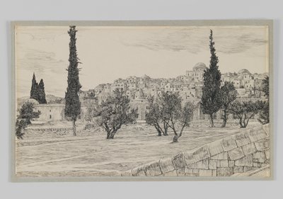 Ort des Hofes der Heiden, Haram, Illustration aus Das Leben unseres Herrn Jesus Christus von James Jacques Joseph Tissot