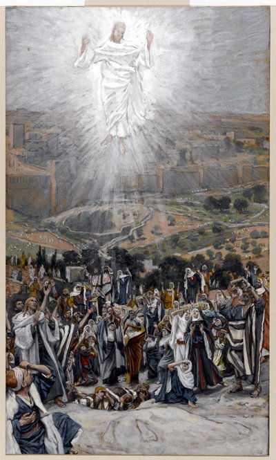 Die Himmelfahrt vom Ölberg, Illustration für Das Leben Christi, ca. 1884-96 von James Jacques Joseph Tissot