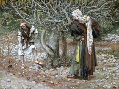 Der unfruchtbare Feigenbaum, Illustration für Das Leben Christi von James Jacques Joseph Tissot