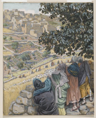 Die Jünger essen Weizen, Illustration aus Das Leben unseres Herrn Jesus Christus von James Jacques Joseph Tissot