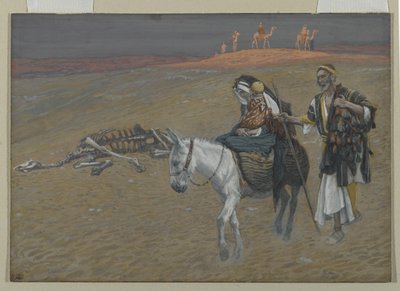 Die Flucht nach Ägypten, Illustration aus Das Leben unseres Herrn Jesus Christus von James Jacques Joseph Tissot