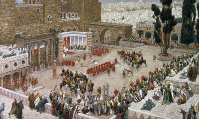 Das Forum von Jerusalem von oben gesehen, Illustration für Das Leben Christi, ca. 1886-96 von James Jacques Joseph Tissot