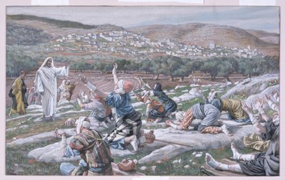 Die Heilung der Aussätzigen, Illustration für Das Leben Christi von James Jacques Joseph Tissot