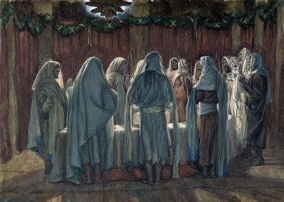 Das Passahfest der Juden, Illustration für Das Leben Christi von James Jacques Joseph Tissot