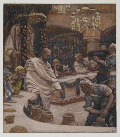 Die Hochzeit zu Kana, Illustration aus Das Leben unseres Herrn Jesus Christus von James Jacques Joseph Tissot