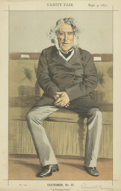 Der ehrenwerte Russell Gurney (Farblithografie) von James Jacques Joseph Tissot