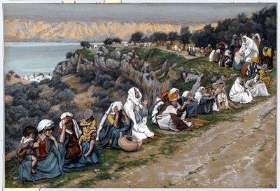 Die Kranken warten darauf, dass Jesus vorbeigeht, Illustration für Das Leben Christi, ca. 1884-96 von James Jacques Joseph Tissot