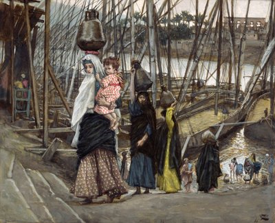 Der Aufenthalt in Ägypten, Illustration für Das Leben Christi, ca. 1886-94 von James Jacques Joseph Tissot