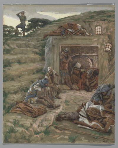 Die Wache am Grab, Illustration aus Das Leben unseres Herrn Jesus Christus, 1886-94 von James Jacques Joseph Tissot