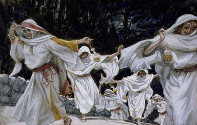 Die klugen Jungfrauen, Illustration für Das Leben Christi von James Jacques Joseph Tissot