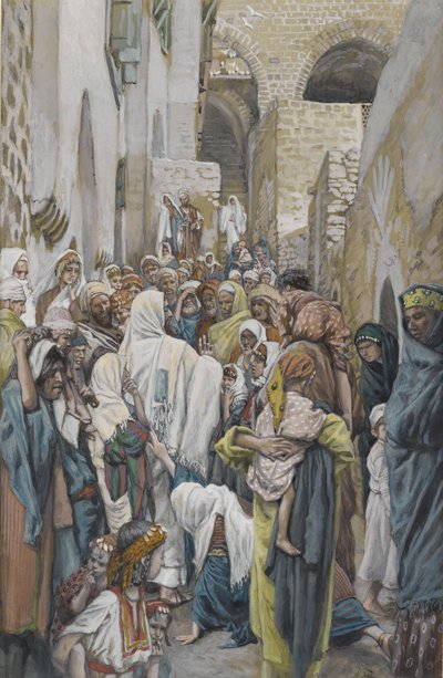 Die Frau mit einem Blutfluss, Illustration aus Das Leben unseres Herrn Jesus Christus von James Jacques Joseph Tissot