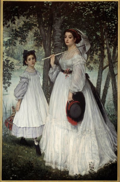Die zwei Schwestern oder „Porträts in einem Park“ von James Jacques Joseph Tissot