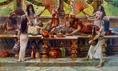 Esther speist mit dem König von James Jacques Joseph after Tissot
