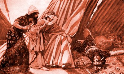 Jael zeigt Barak den toten Sisera von James Jacques Joseph after Tissot