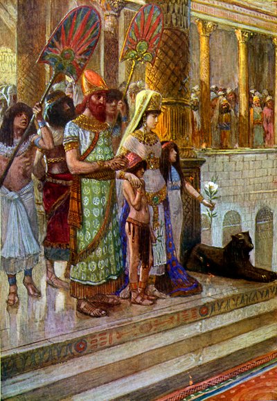 Salomo und die Königin von Saba von James Jacques Joseph after Tissot