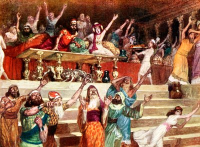Die Schrift an der Wand von James Jacques Joseph after Tissot