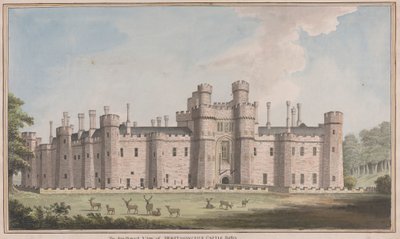 Herstmonceux Castle, East Sussex: Südwestansicht von James Lambert  of Lewes