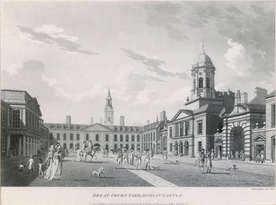 Der Obere Hof, Dublin Castle von James Malton